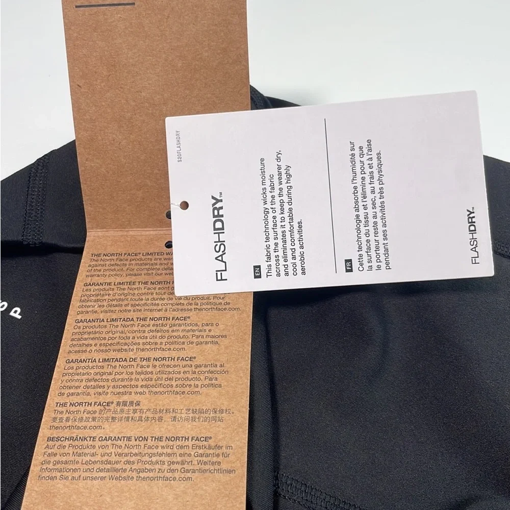The North Face Black long pocket biker short NWT woman’s SzS - Picture 3 of 12